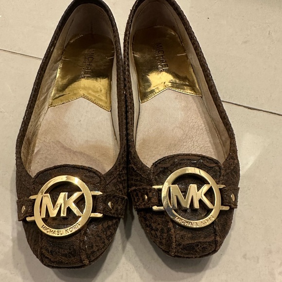 Michael Kors shoes, distressed python leather, mocha colour, size 6 - Picture 1 of 8